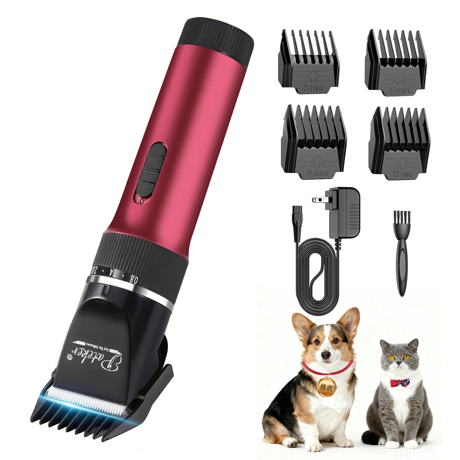 Amazon.co.jp: 【正規品】【20年プロトリマー推奨】Pateker 犬バリカン